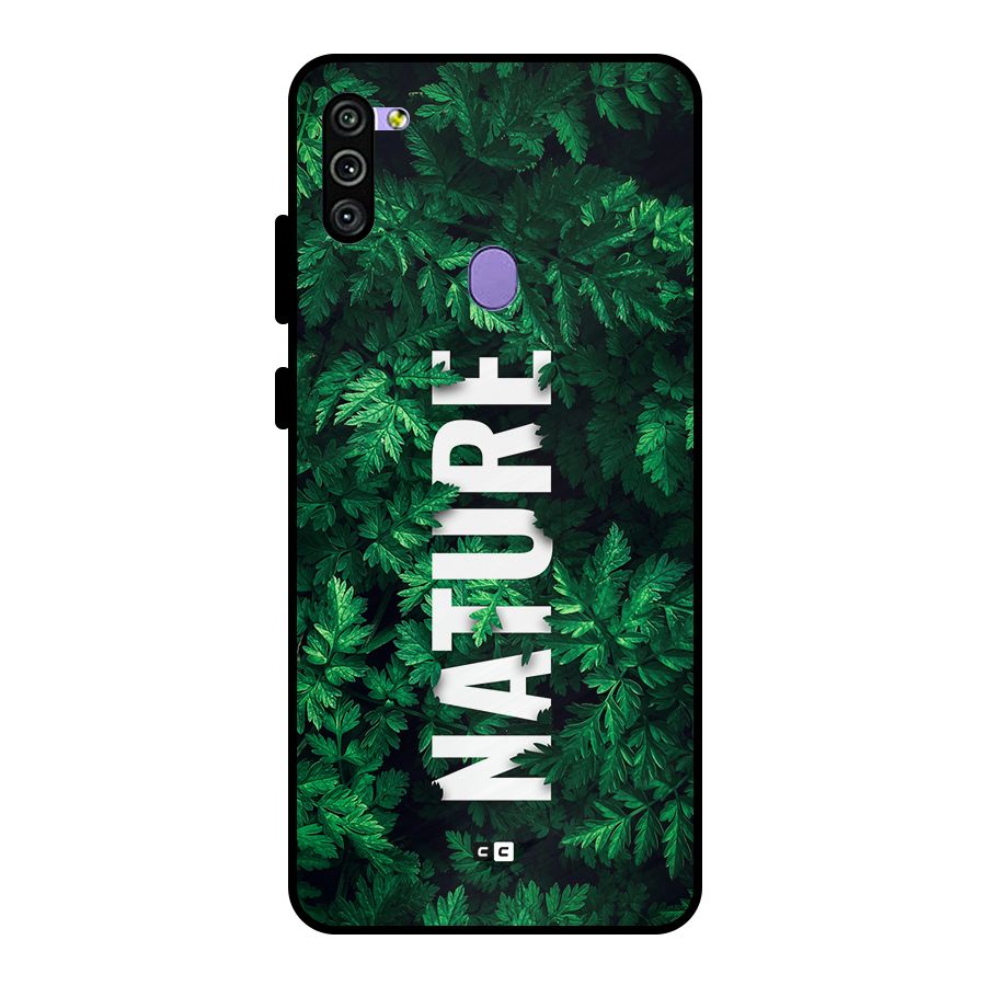 Nature Leaves Metal Back Case for Galaxy M11