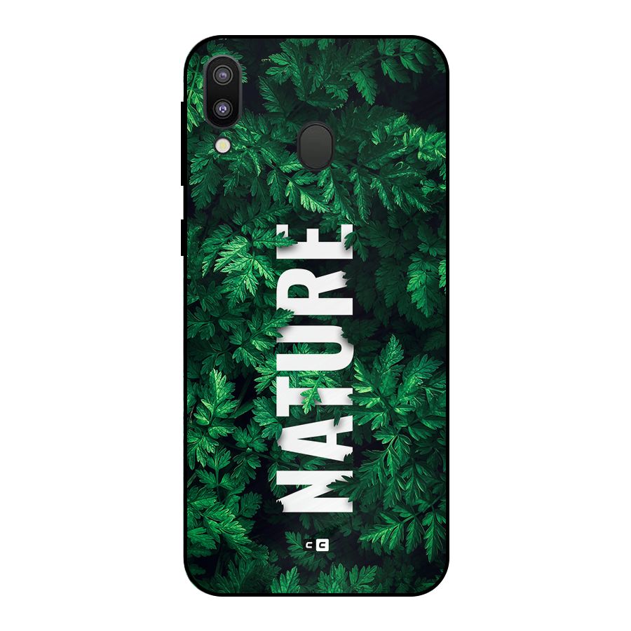 Nature Leaves Metal Back Case for Galaxy M20