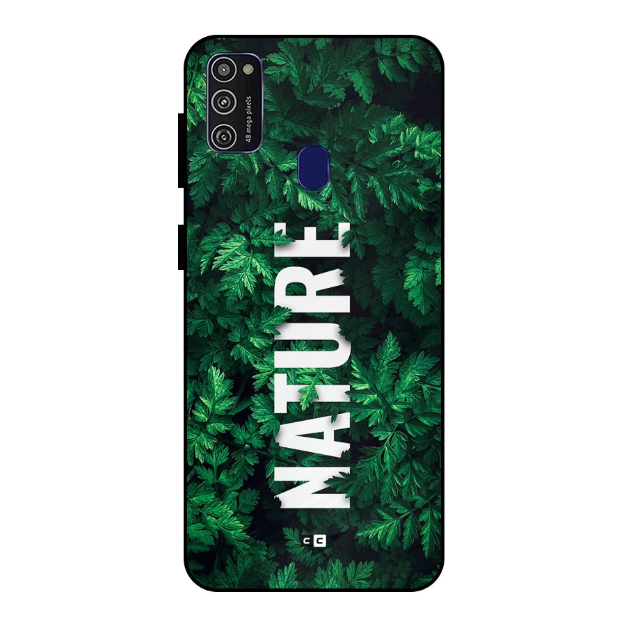Nature Leaves Metal Back Case for Galaxy M30s
