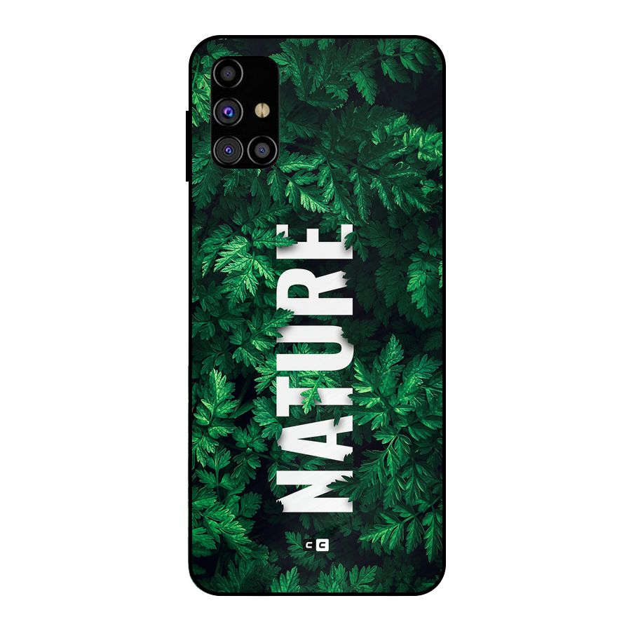 Nature Leaves Metal Back Case for Galaxy M31s