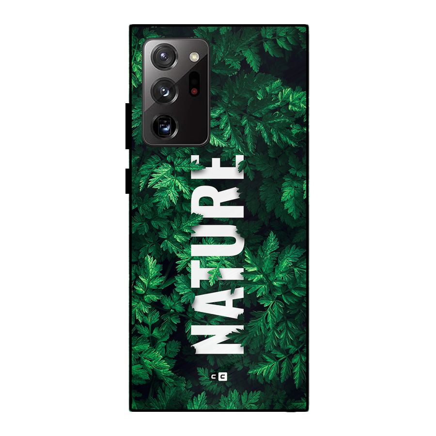 Nature Leaves Metal Back Case for Galaxy Note 20 Ultra 5G