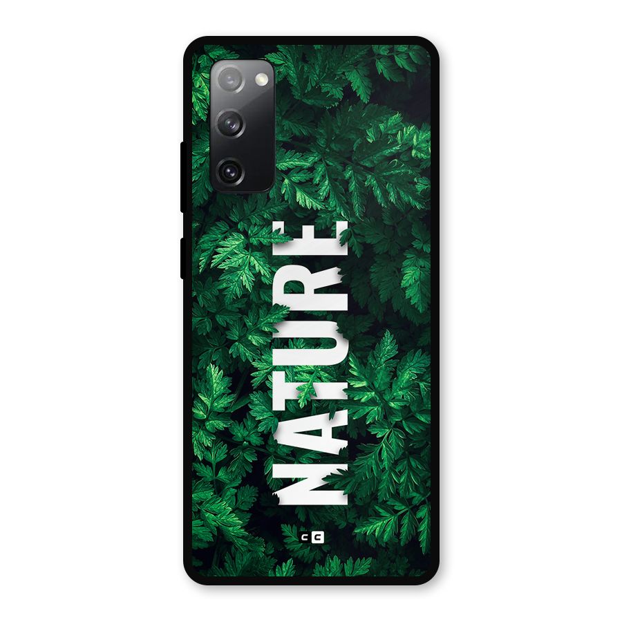 Nature Leaves Metal Back Case for Galaxy S20 FE 5G