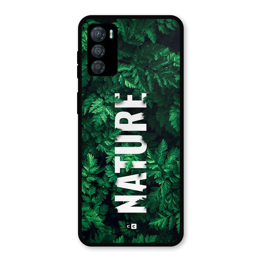 Nature Leaves Metal Back Case for Moto G42