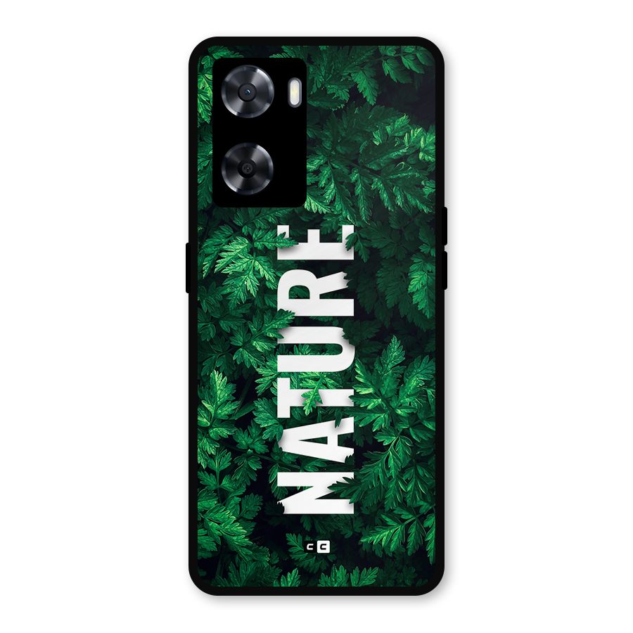 Nature Leaves Metal Back Case for OnePlus Nord N20 SE