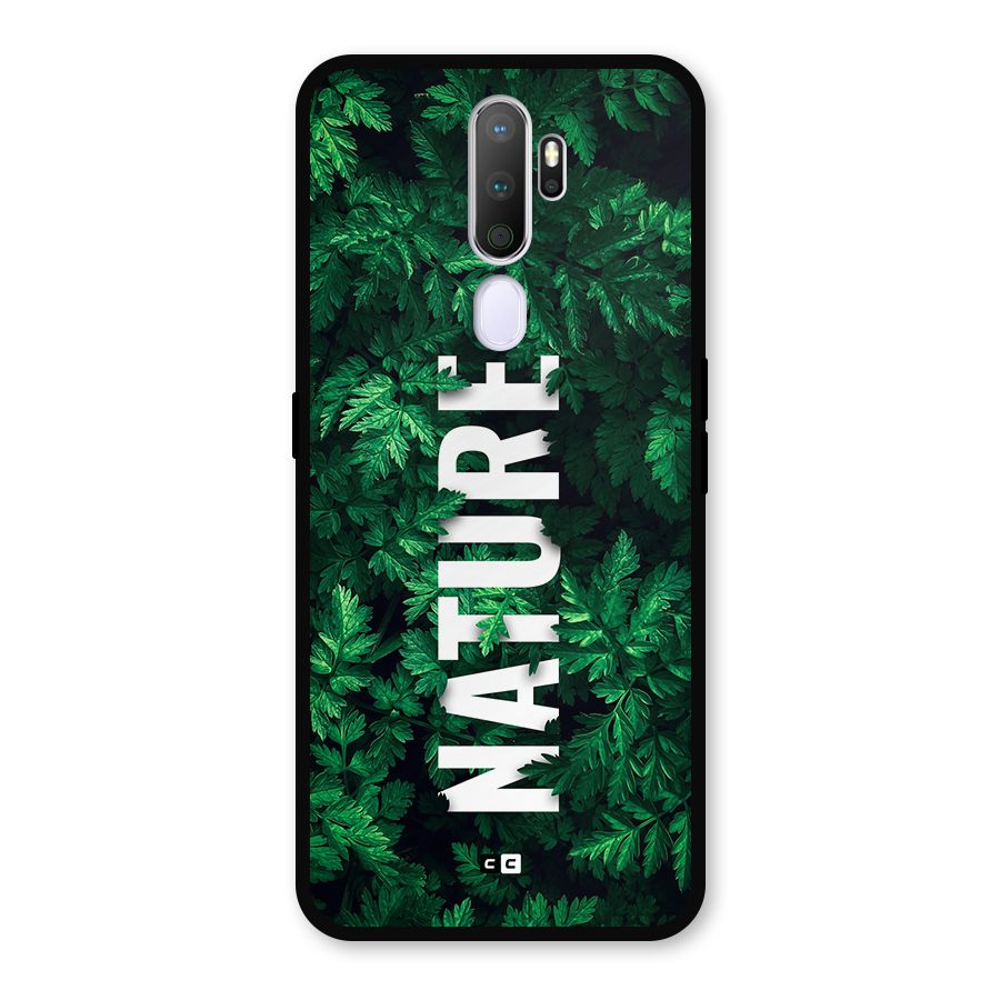 Nature Leaves Metal Back Case for Oppo A5 (2020)