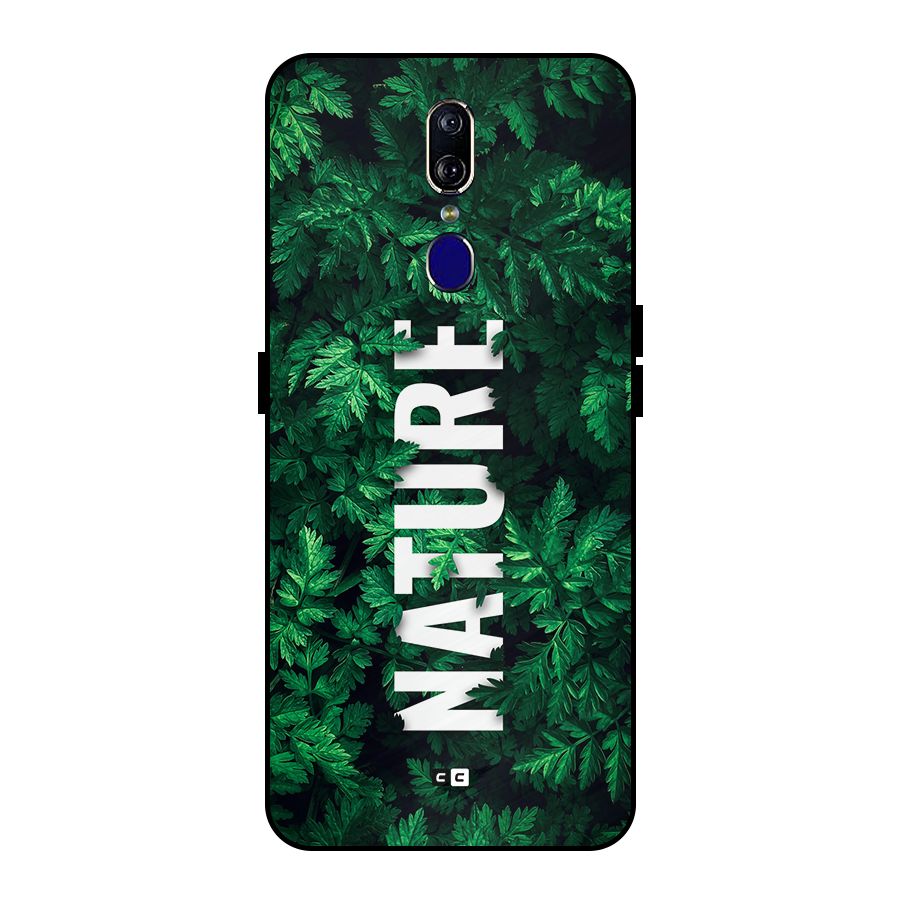 Nature Leaves Metal Back Case for Oppo F11