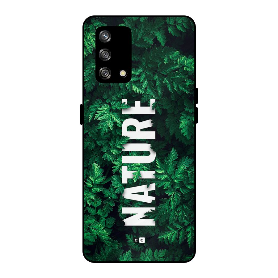 Nature Leaves Metal Back Case for Oppo F19