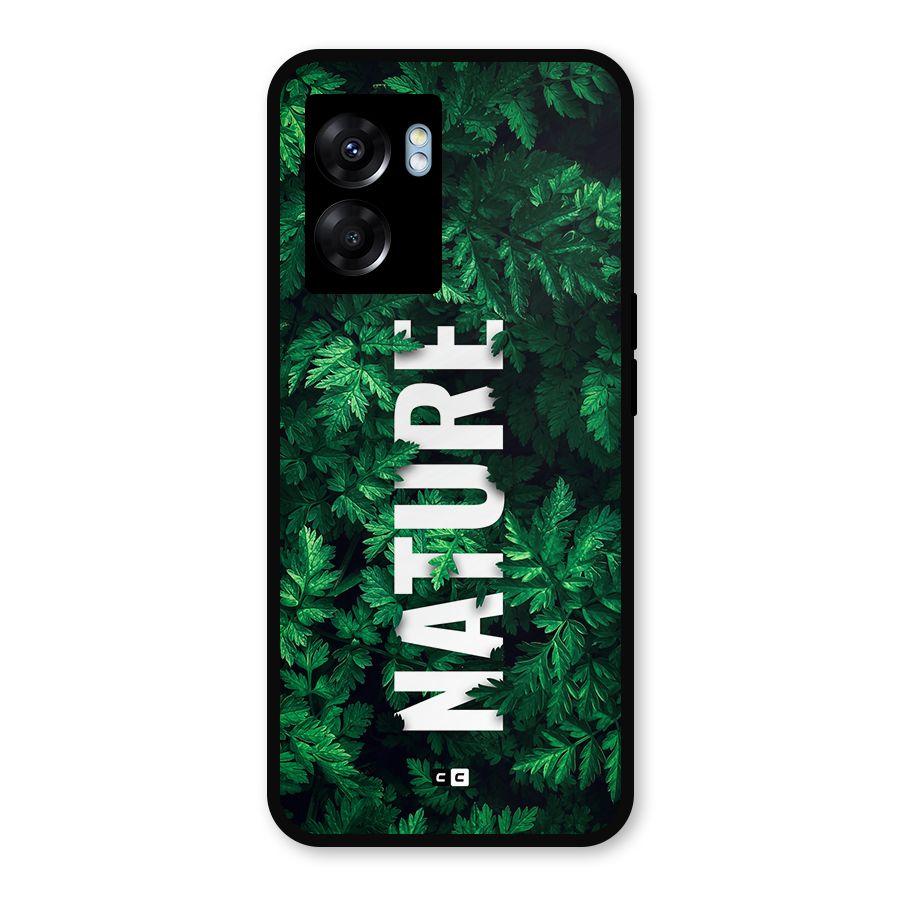 Nature Leaves Metal Back Case for Oppo K10 (5G)