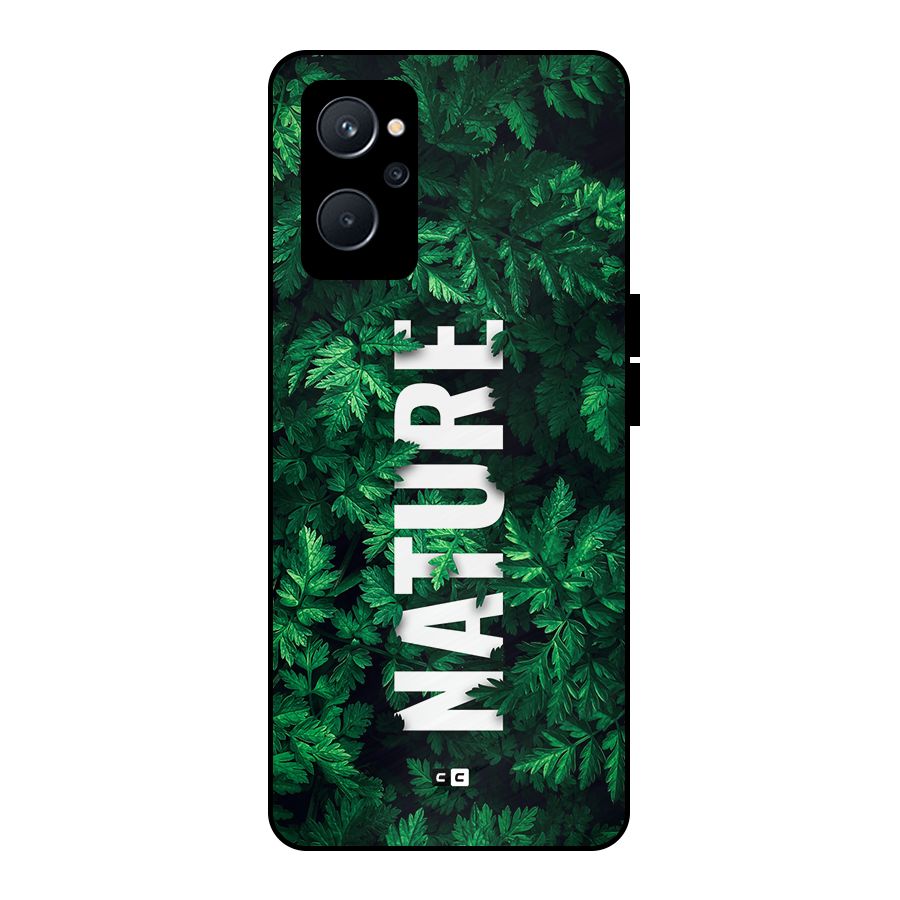 Nature Leaves Metal Back Case for Realme 9i 5G