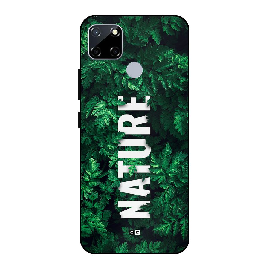 Nature Leaves Metal Back Case for Realme Narzo 30A