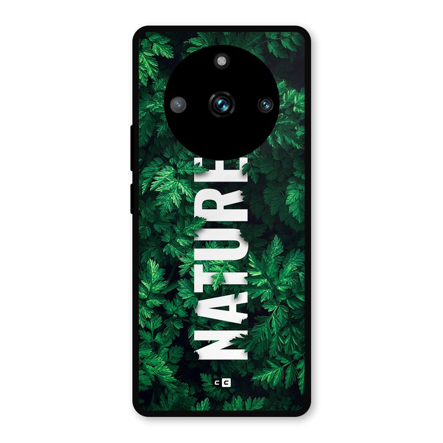 Nature Leaves Metal Back Case for Realme Narzo 60 Pro