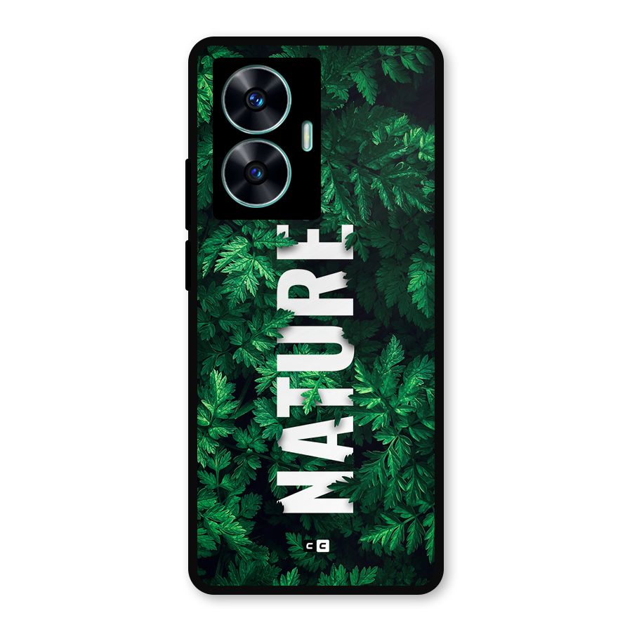 Nature Leaves Metal Back Case for Realme Narzo N55
