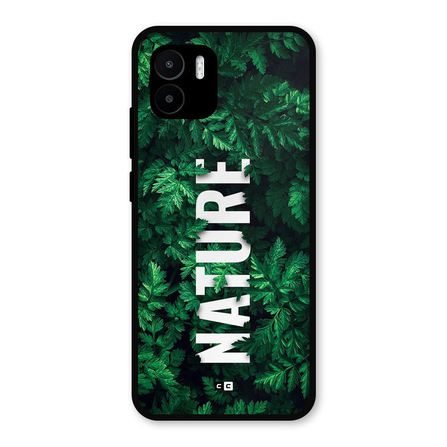 Nature Leaves Metal Back Case for Redmi A2