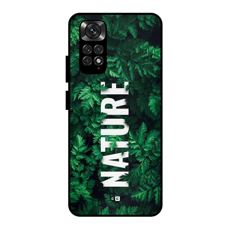 Nature Leaves Metal Back Case for Redmi Note 11 Pro Plus 5G