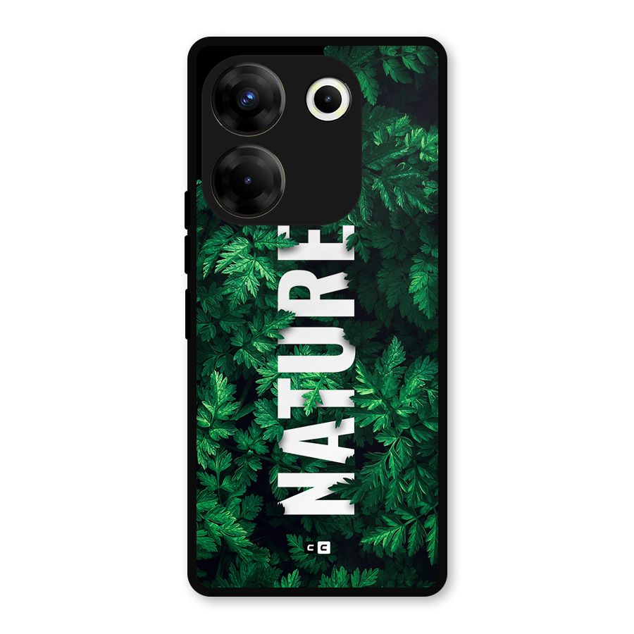 Nature Leaves Metal Back Case for Tecno Camon 20