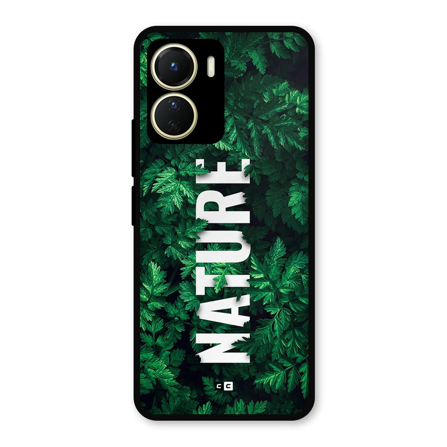 Nature Leaves Metal Back Case for Vivo T2x
