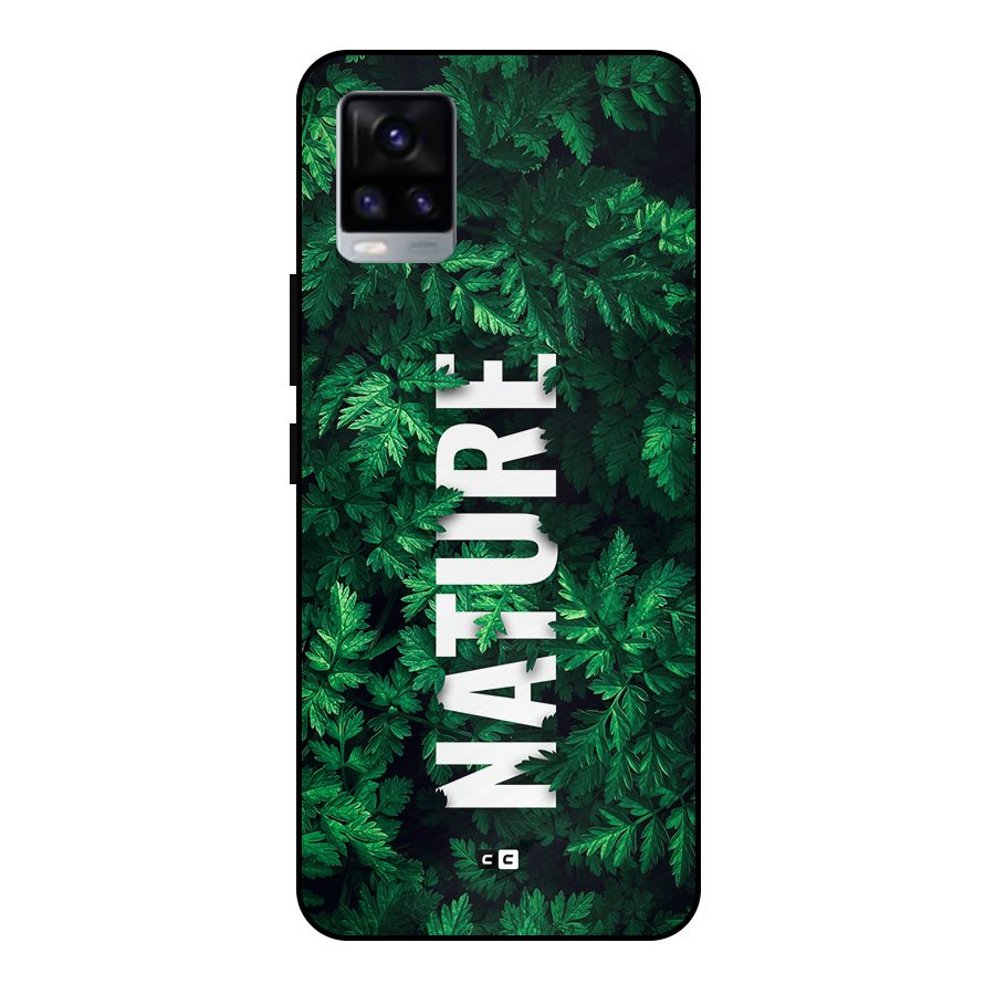 Nature Leaves Metal Back Case for Vivo V20 2021