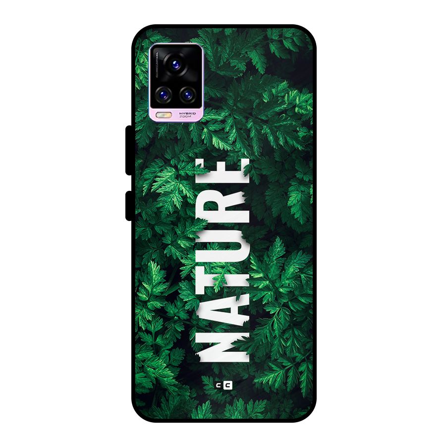 Nature Leaves Metal Back Case for Vivo V20 Pro