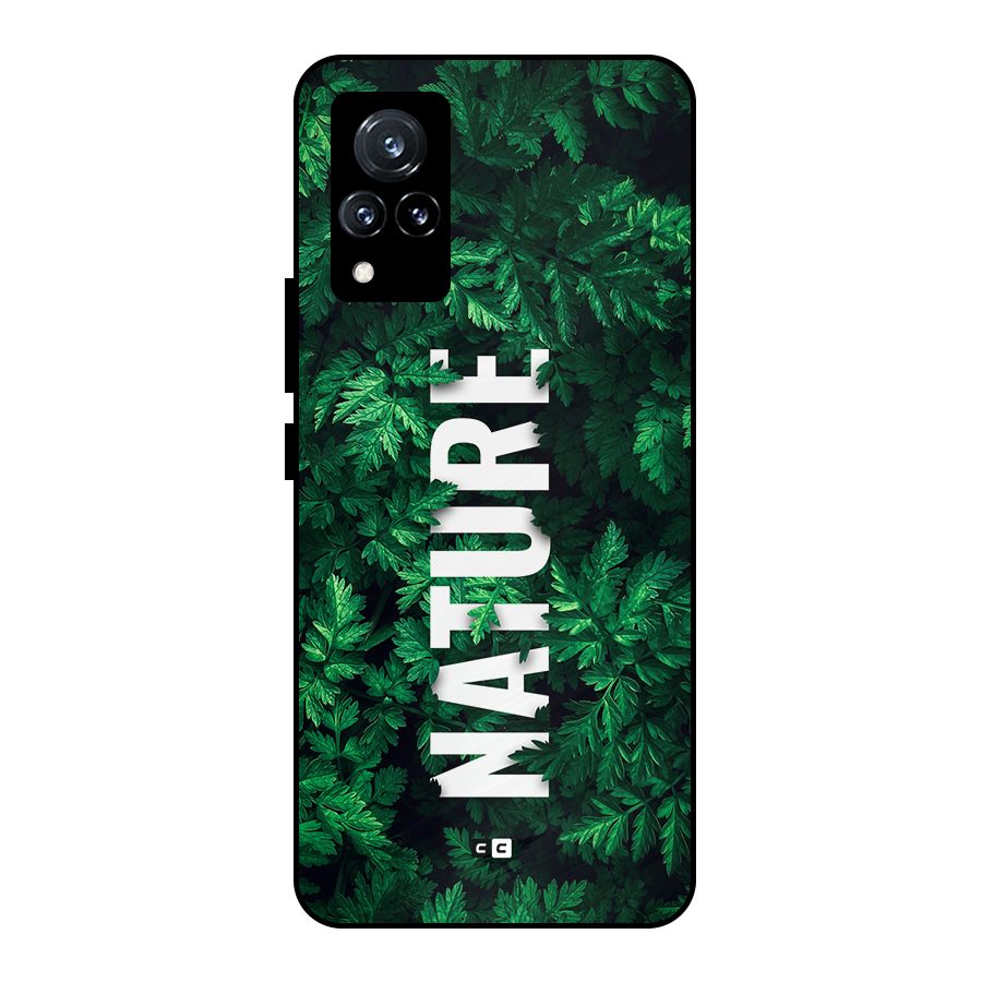 Nature Leaves Metal Back Case for Vivo V21 5G