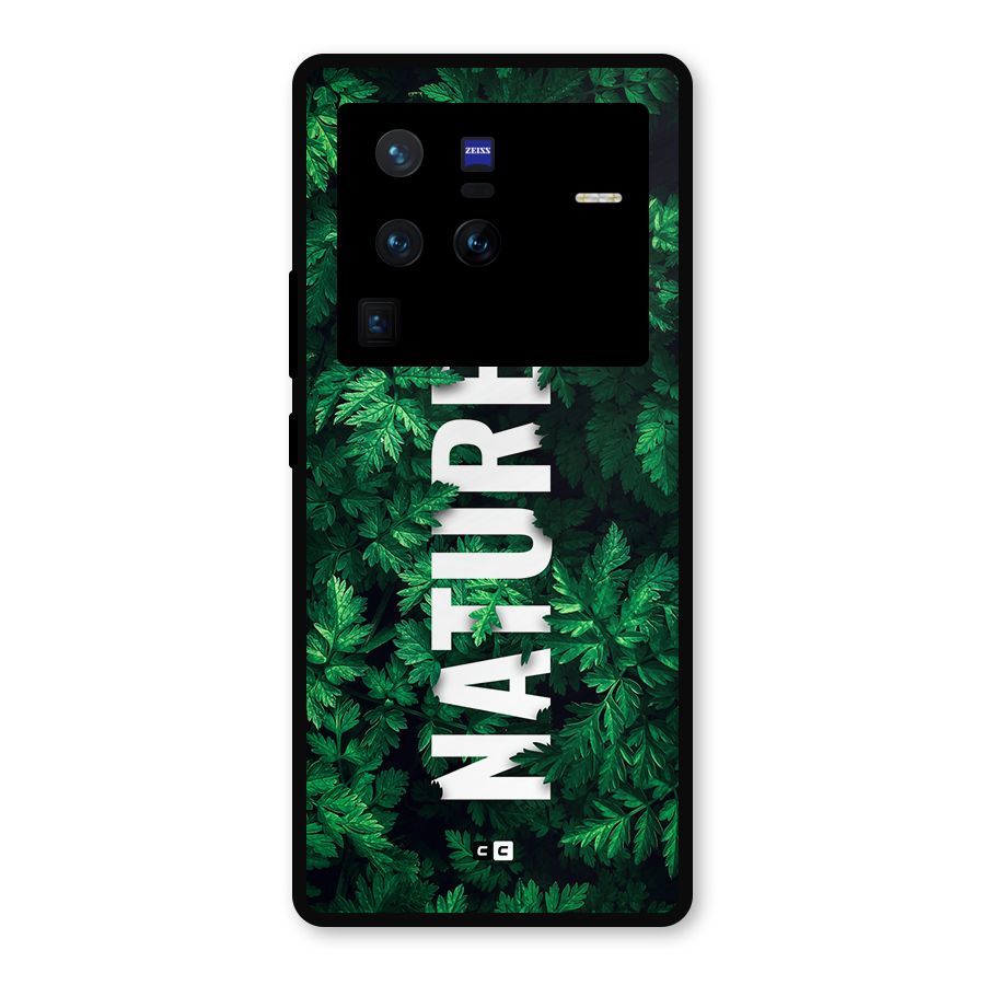 Nature Leaves Metal Back Case for Vivo X80 Pro