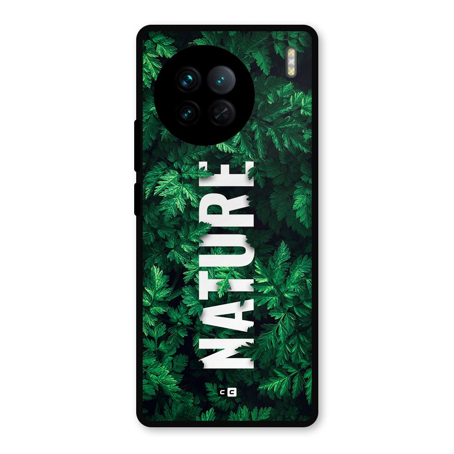 Nature Leaves Metal Back Case for Vivo X90