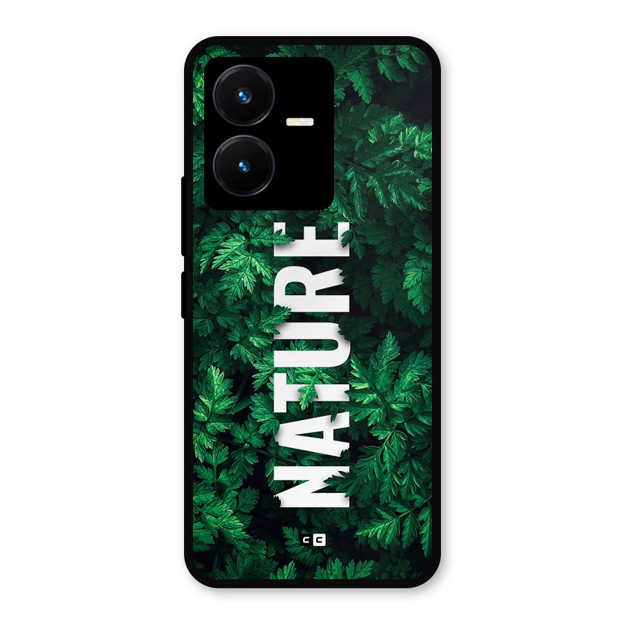 Nature Leaves Metal Back Case for Vivo Y22