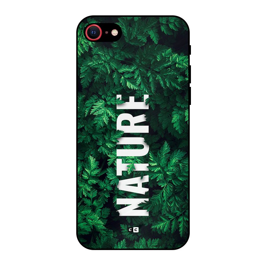 Nature Leaves Metal Back Case for iPhone 8