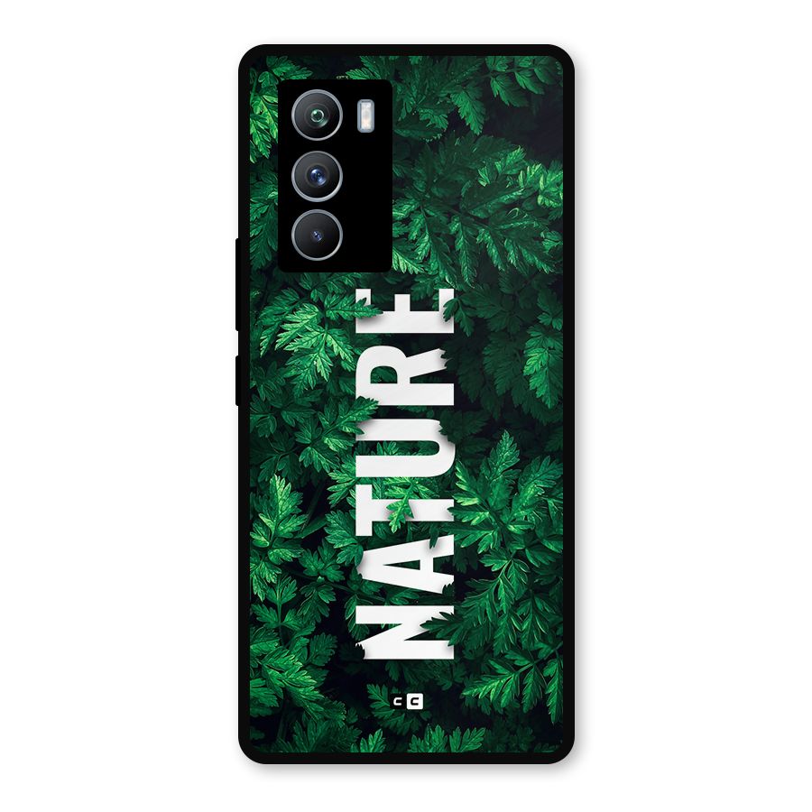 Nature Leaves Metal Back Case for iQOO 9 SE