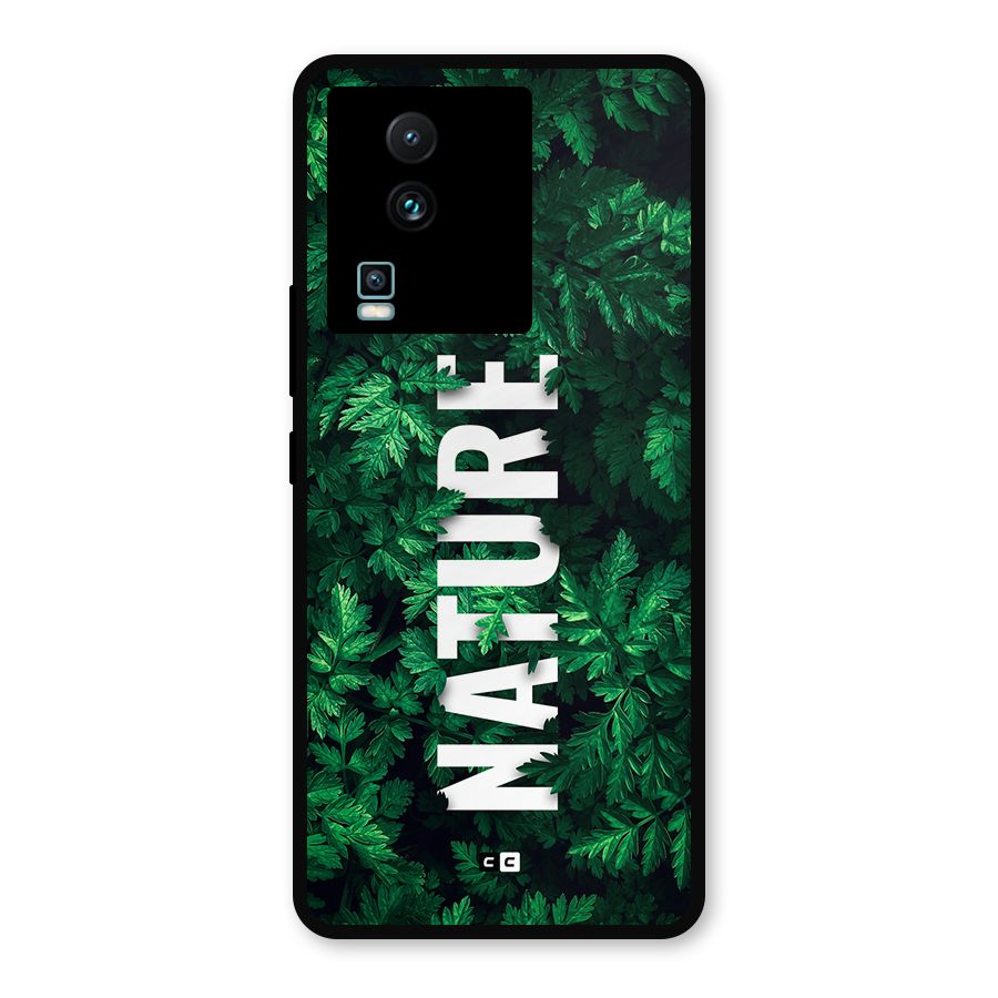 Nature Leaves Metal Back Case for iQOO Neo 7