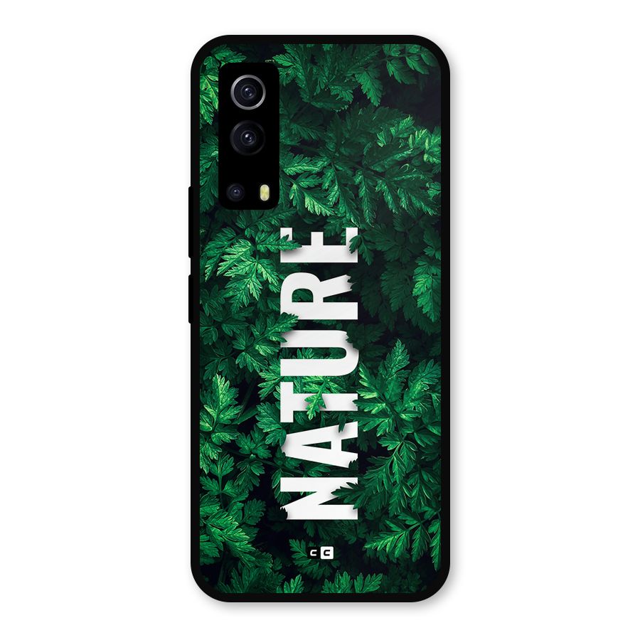 Nature Leaves Metal Back Case for iQOO Z3