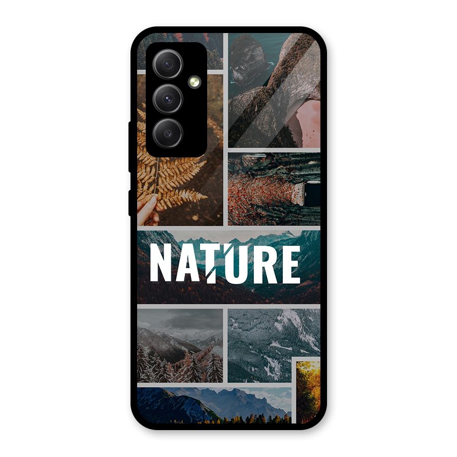 Nature Travel Glass Back Case for Galaxy A34