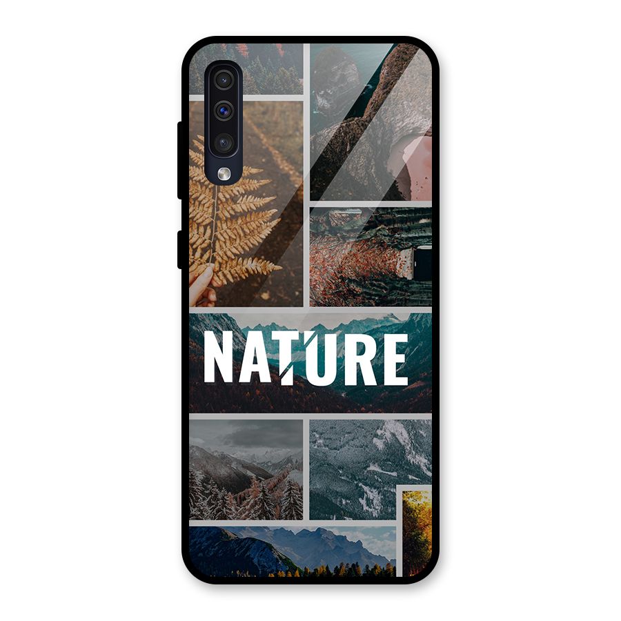 Nature Travel Glass Back Case for Galaxy A50s