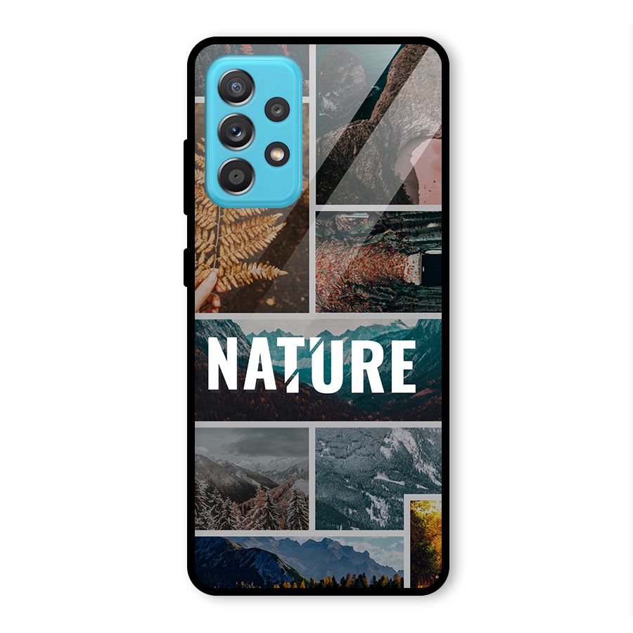 Nature Travel Glass Back Case for Galaxy A52
