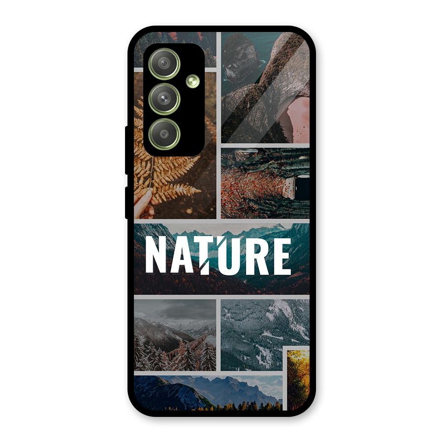 Nature Travel Glass Back Case for Galaxy A54