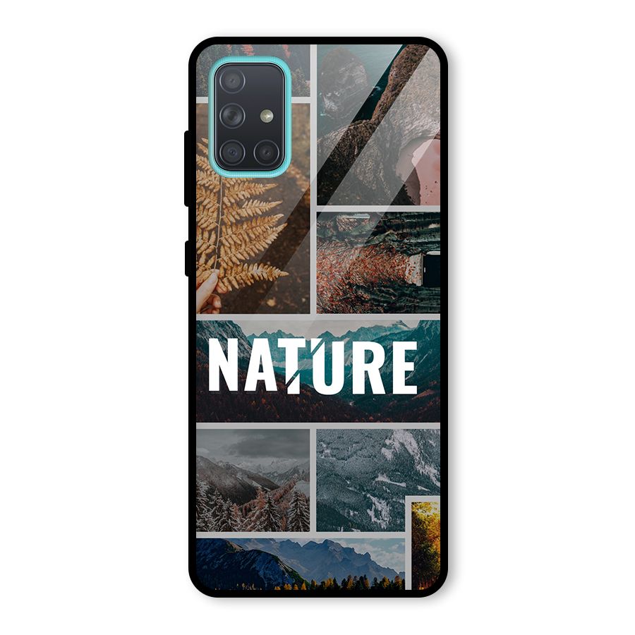 Nature Travel Glass Back Case for Galaxy A71