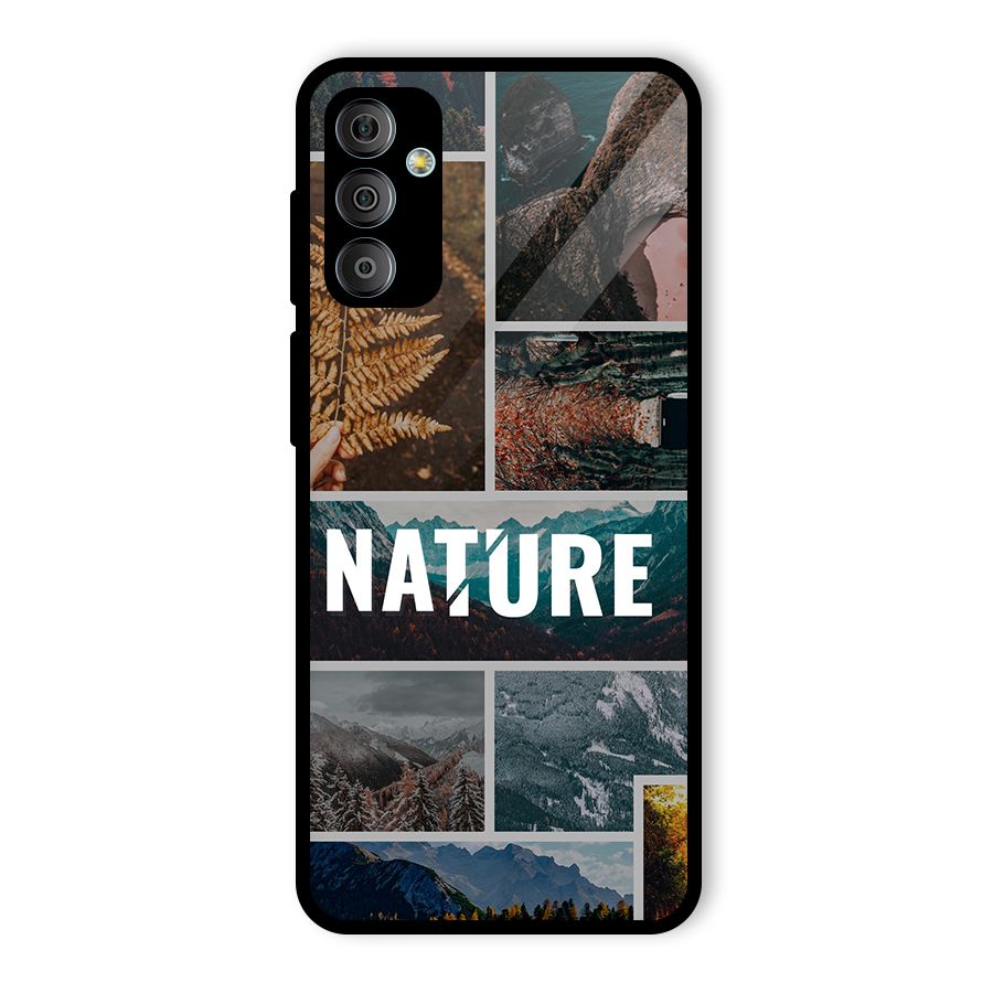 Nature Travel Glass Back Case for Galaxy F23