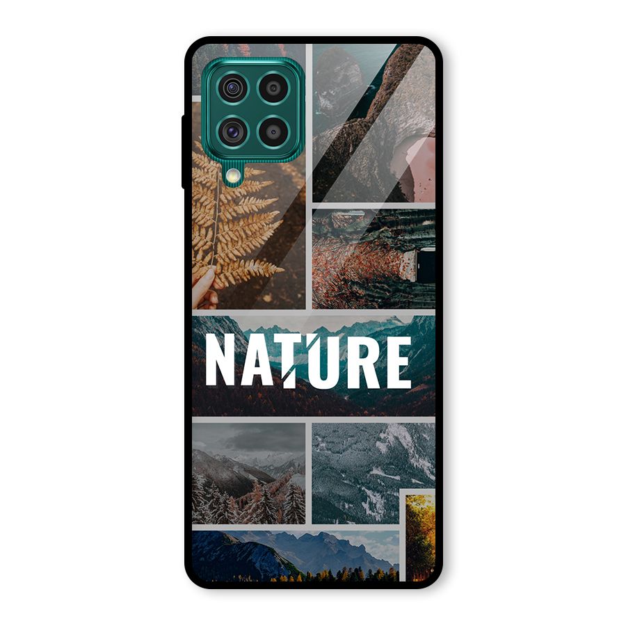 Nature Travel Glass Back Case for Galaxy F62