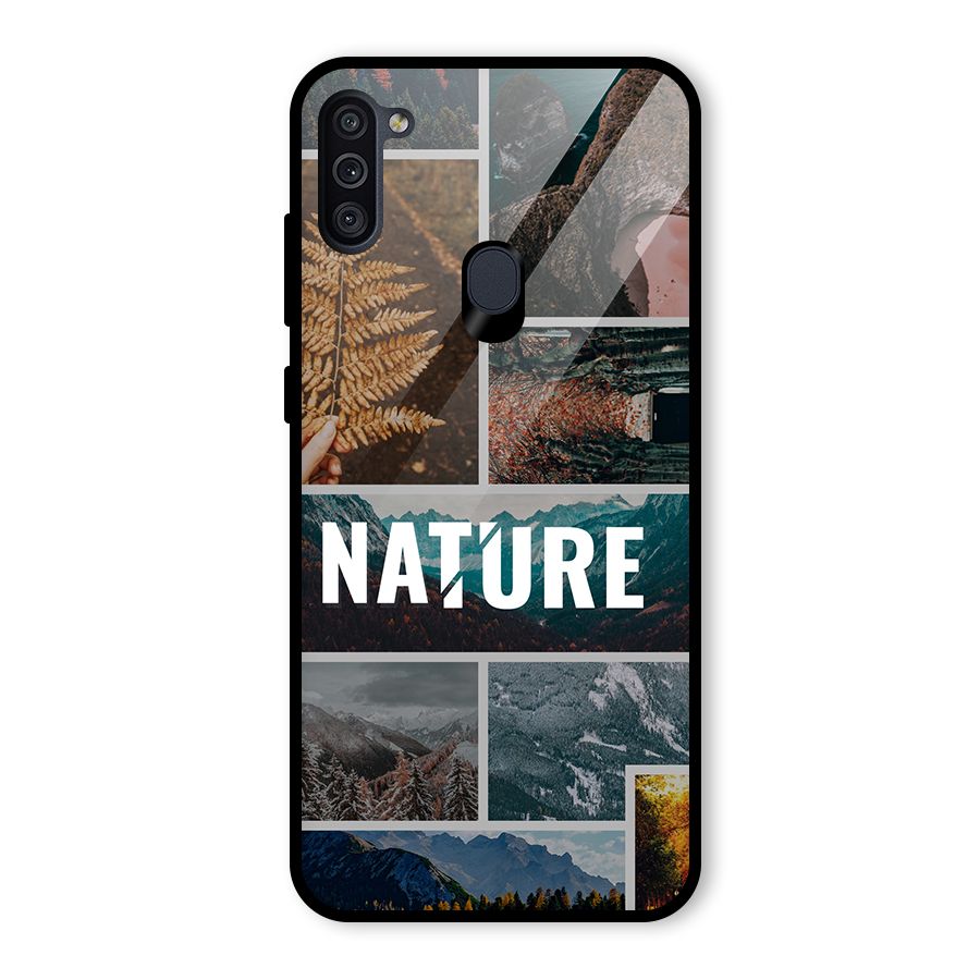 Nature Travel Glass Back Case for Galaxy M11