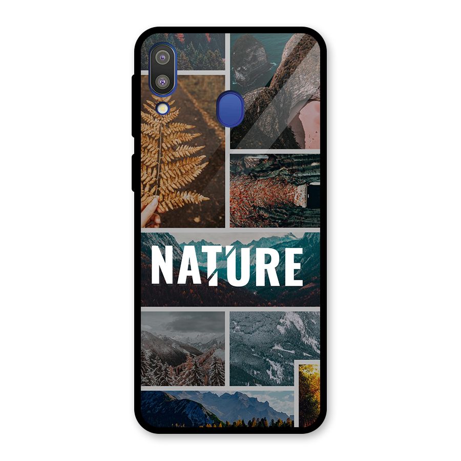 Nature Travel Glass Back Case for Galaxy M20