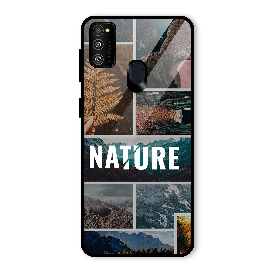 Nature Travel Glass Back Case for Galaxy M30s
