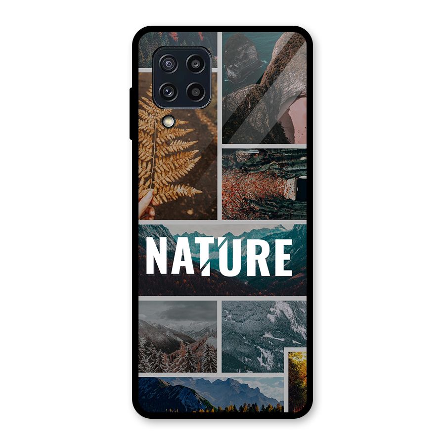 Nature Travel Glass Back Case for Galaxy M32