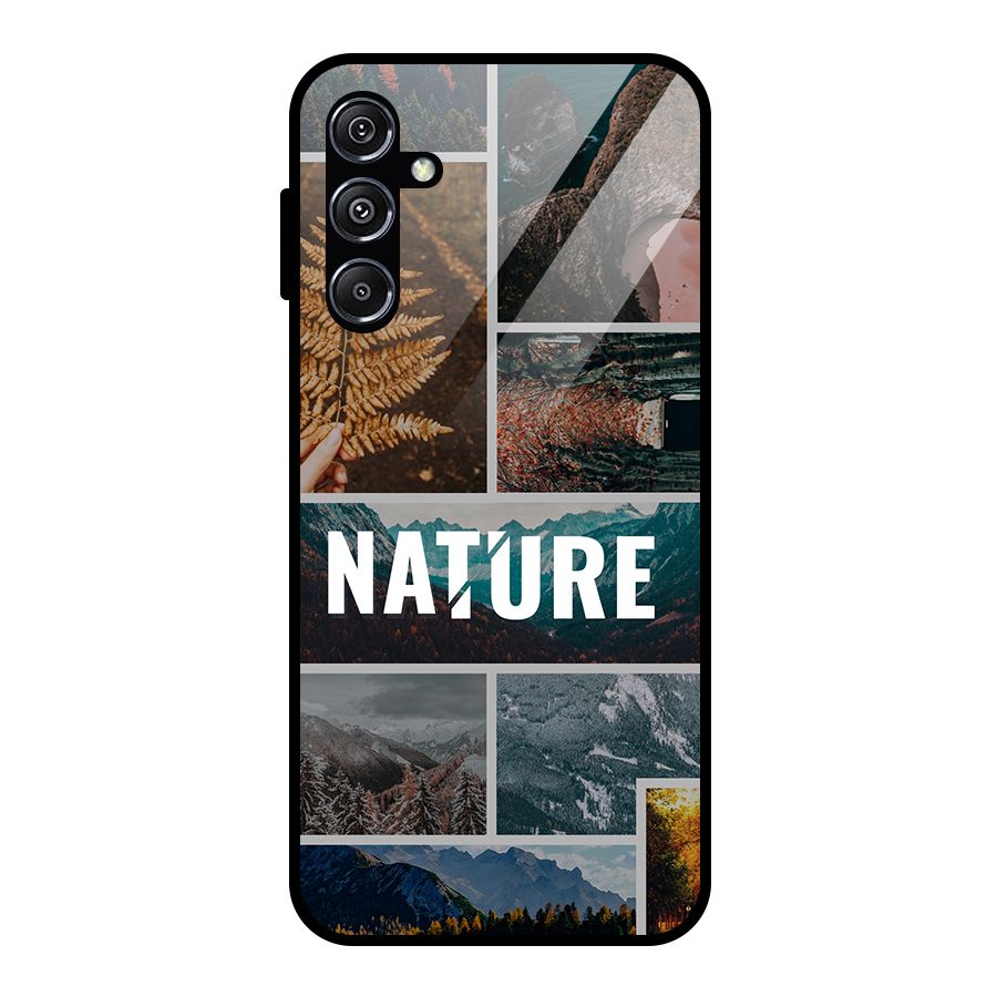 Nature Travel Glass Back Case for Galaxy M34 5G