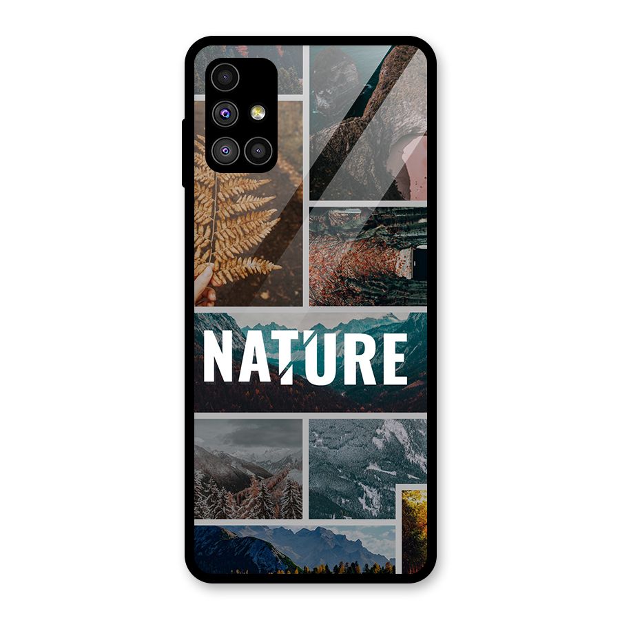Nature Travel Glass Back Case for Galaxy M51