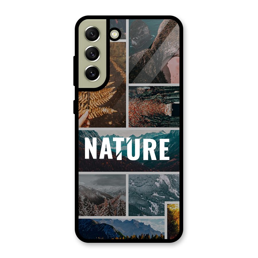 Nature Travel Glass Back Case for Galaxy S21 FE 5G