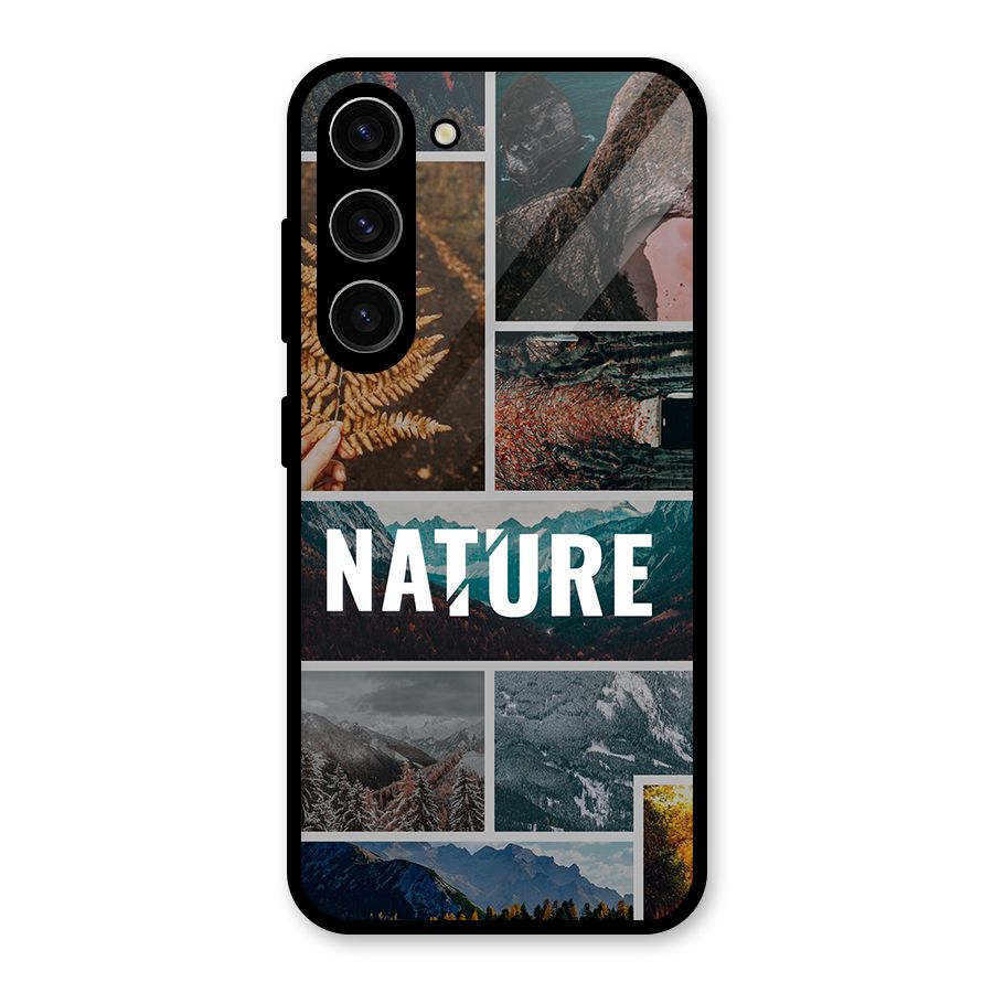 Nature Travel Glass Back Case for Galaxy S23