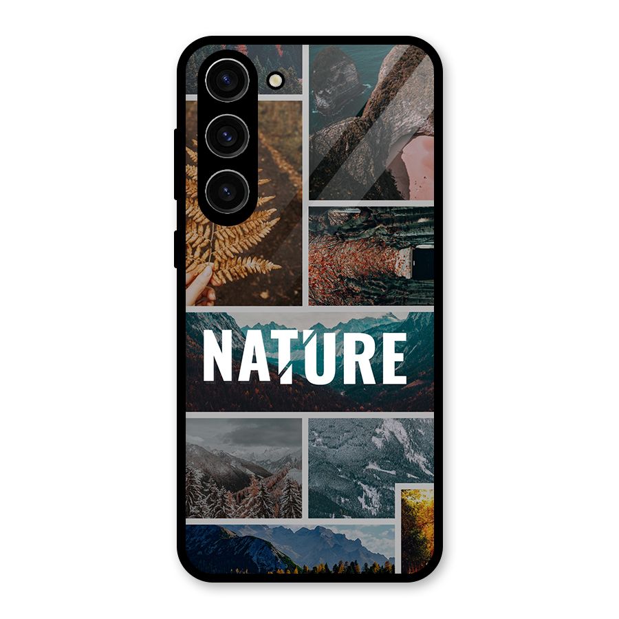 Nature Travel Glass Back Case for Galaxy S23 Plus