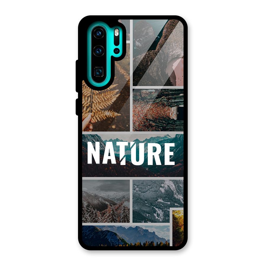 Nature Travel Glass Back Case for Huawei P30 Pro
