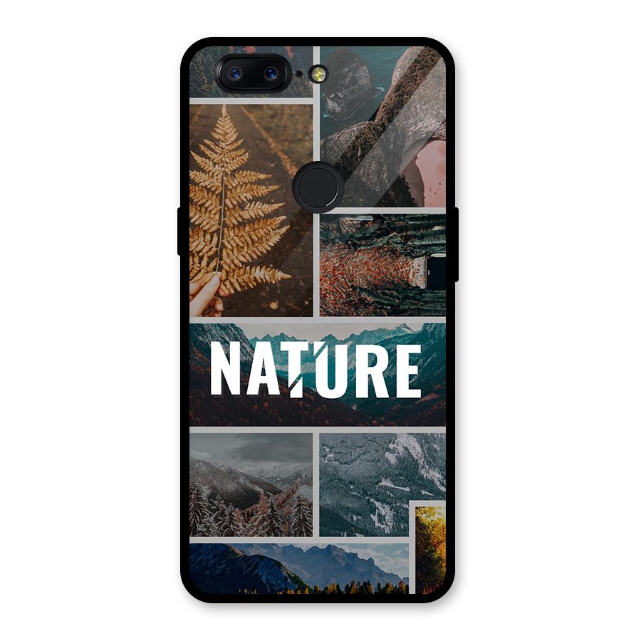 Nature Travel Glass Back Case for OnePlus 5T