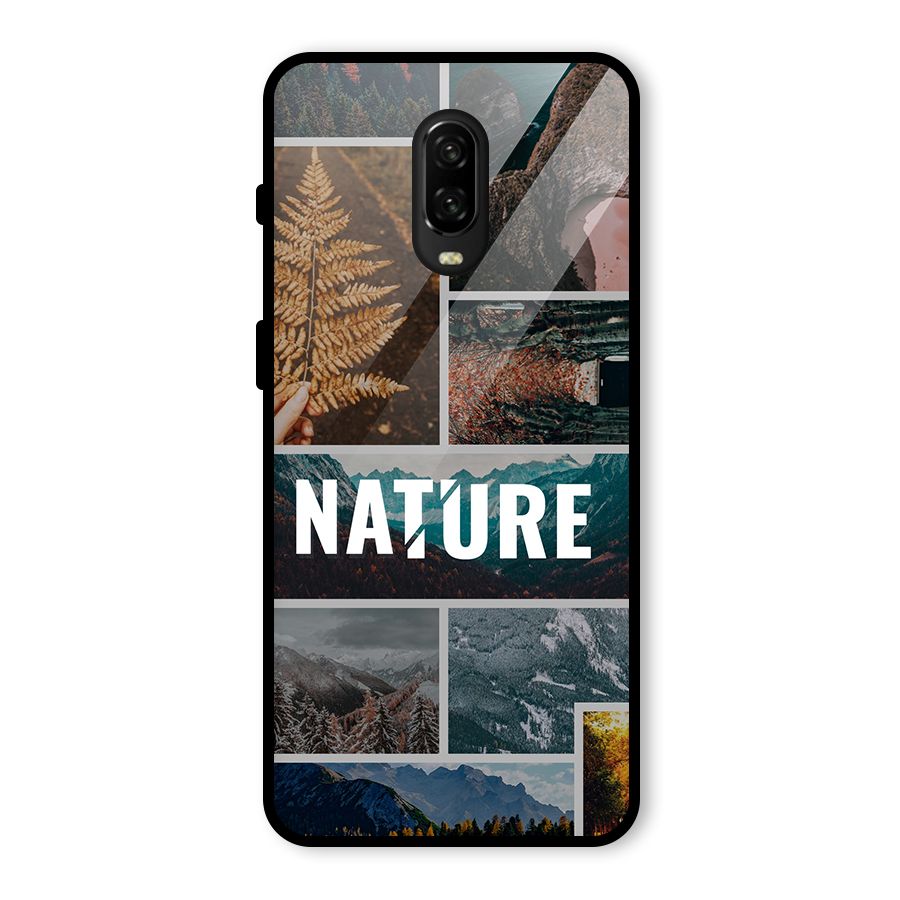 Nature Travel Glass Back Case for OnePlus 6T