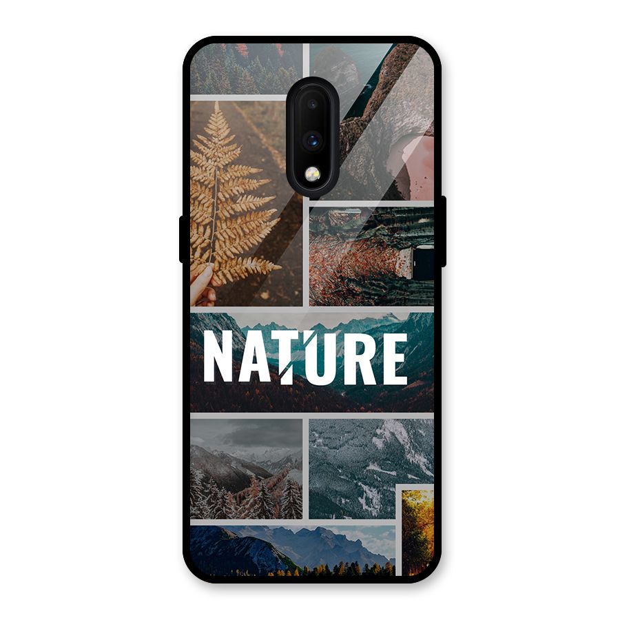 Nature Travel Glass Back Case for OnePlus 7